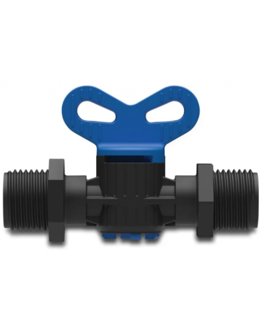 PLUGKRAAN PP 3/4" BUITENDRAAD 6BAR ZWART
