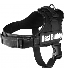 HARNAS BEST BUDDY PLUTO ZWART L 70-90CM 50MM