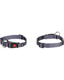 HALSBAND ZIGGI GRANIETBLAUW L 45-65CM 25MM