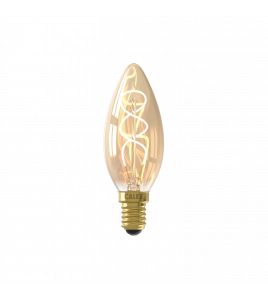 CALEX KAARS B35 GOUD FLEX FILAMENT 220-240V 2.5W 136LM 2100K E14 DIMBAAR MET LED DIMMER