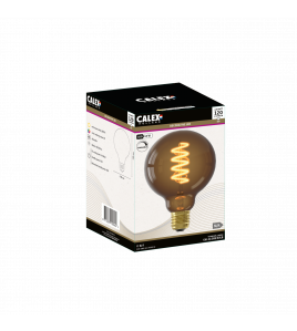 CALEX GLOBE G95 NATURAL FLEX FILAMENT 220-240V 4W 120LM 1800K E27 DIMBAAR MET LED DIMMER