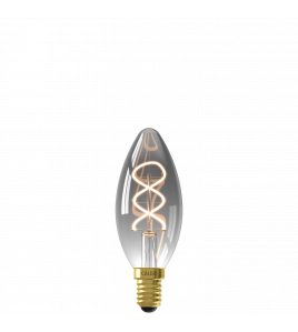 CALEX KAARS B35 TITANIUM FLEX FILAMENT 220-240V 4W 136LM 1800K E14 DIMBAAR MET LED DIMMER