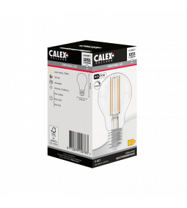 CALEX STANDAARD A60 HELDER STRAIGHT FILAMENT 220-240V 8W 1055LM 2700K E27 DIMBAAR MET LED DIMMER