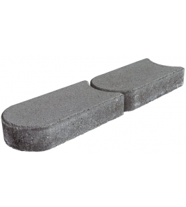 GRASKANT KANTSTEEN ANTRACIET 33X16X4,5CM