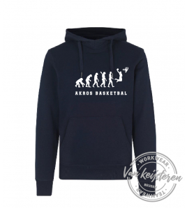 AKROS, 40636 HOODIE KIDS, NAVY, AKROS EVOLUTION LOGO