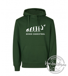 AKROS, 636 HOODIE HEREN, FLESSENGROEN, AKROS EVOLUTION LOGO