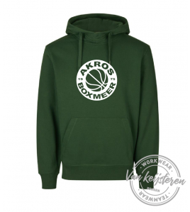 AKROS, 636 HOODIE HEREN, FLESSENGROEN, ROND AKROS LOGO