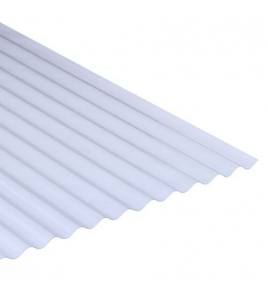 GOLFPLAAT 76/18 1,2MM GLASHELDER PVC 114X305CM