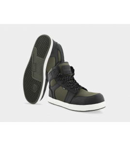 SARON S3S SR FO HRO ESD SC HOGE VEILIGHEIDSSNEAKERS DONKER KAKI/ZWART 