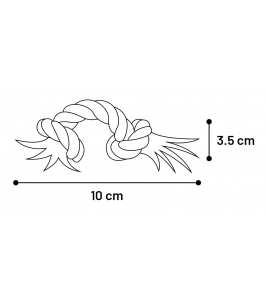 HS KATOEN JIM KNOOPBEEN MINI MULTI COLOR 17CM ASS. 3ST