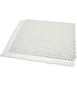 GRAVELPLAAT PLUS WIT 120X100X3CM MET ANTIWORTELDOEK (GRINDPLAAT SPLITPLAAT)