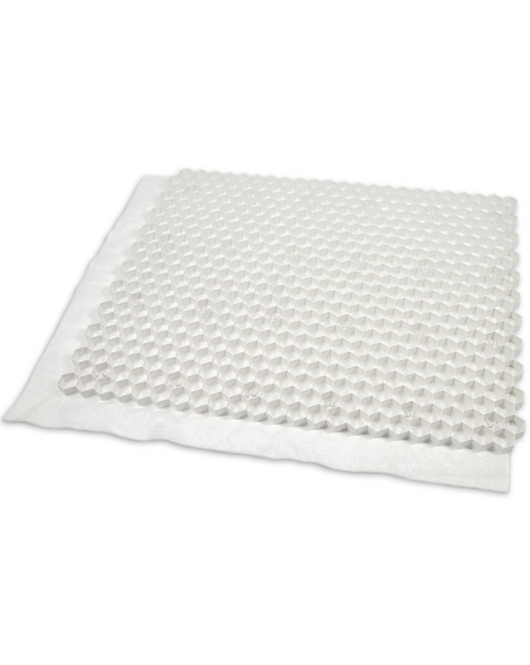 GRAVELPLAAT PLUS WIT 120X100X3CM MET ANTIWORTELDOEK