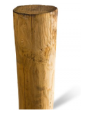 KASTANJE PAAL ONGEPUNT 300X16/18
