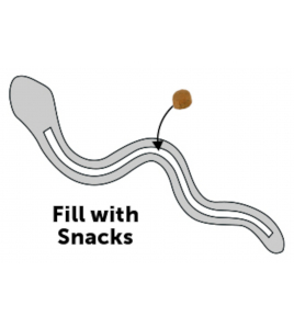 HS TPR SNEAKY SNAKE BLAUW 42CM