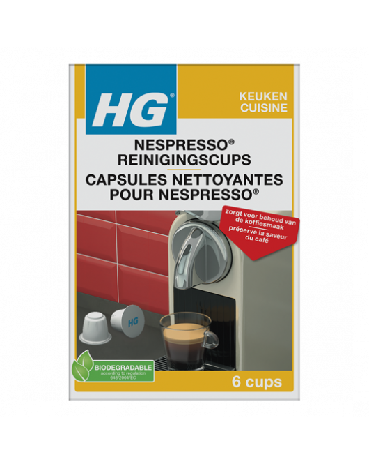 HG NESPRESSO® REINIGINGSCUPS 1 ST