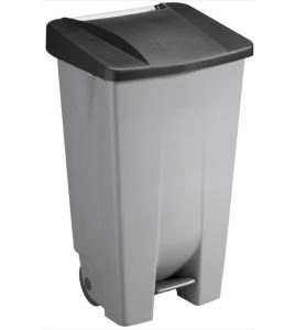 BASIC AFVALCONTAINER 120L GRIJS ZWART