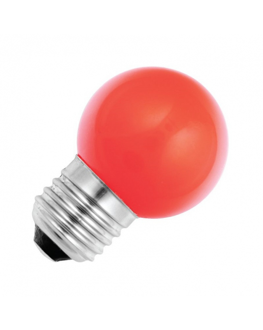 LED PARTYKOGEL PC D45 ROOD 1W E27