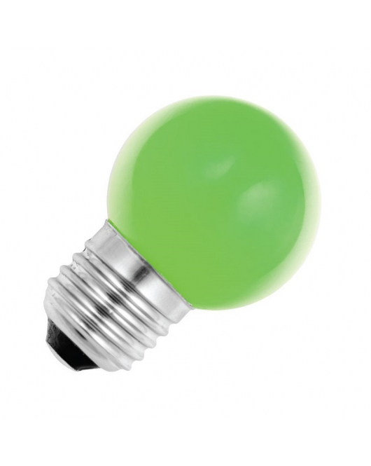 LED PARTYKOGEL PC D45 GROEN 1W E27