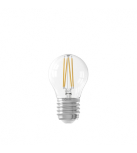 CALEX SMART FULL GLASS KOGEL P45 HELDER STRAIGHT FILAMENT 220-240V 4.9W 470LM 1800-3000K E27 DIMBAAR MET APP