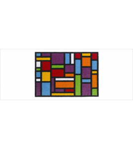 SCHOONLOOP 'MULTICOLOR' CARRE 50 X70 BLOKKEN PRINT SCHOONLOOP 'MULTICOLOR' CARRE 50 X70 BLOKKEN PRINT