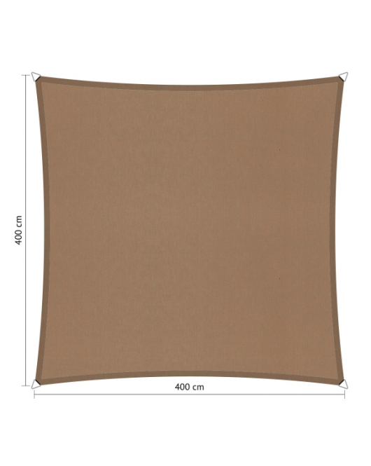 SCHADUWDOEK VIERKANT 4X4M BRAZILIAN SAND