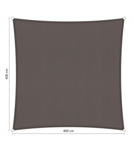 SCHADUWDOEK VIERKANT 4X4M SANTORINI GREY