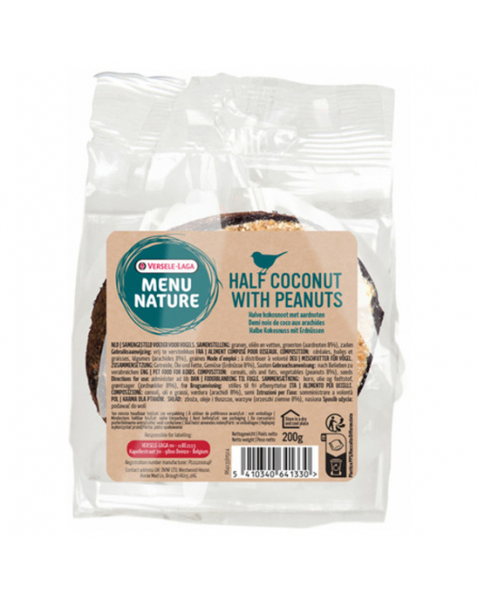 VERSELE-LAGA MENU NATURE HALVE KOKOSNOOT MET AARDNOTEN 200 G