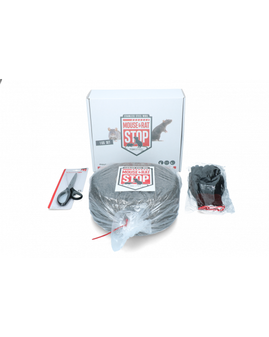 MOUSE & RAT STOP RVS STAALWOL 1 KG SET