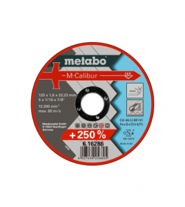 METABO AFBRAAMSCHIJF M-CALIBUR 125X1,6X22,23 METABO AFBRAAMSCHIJF M-CALIBUR 125X1,6X22,23