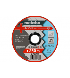 METABO AFBRAAMSCHIJF M-CALIBUR 125X1,6X22,23 METABO AFBRAAMSCHIJF M-CALIBUR 125X1,6X22,23