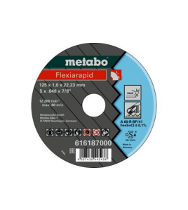 METABO DOORSLIJPSCHIJF 125X1,0 INOX