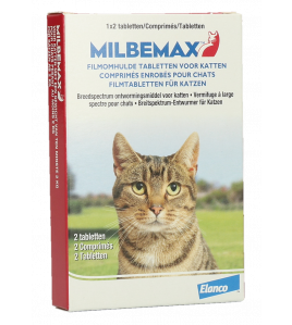MILBEMAX TABLETTEN KAT GROOT 2 TABL. &amp;GT;2KG 2 ST