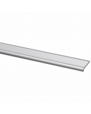 TRAPLIJST ALUMINIUM 5X25MM NATUREL 200CM