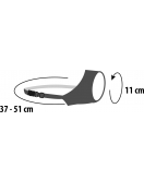 MUILBAND NED NYLON ZWART XS NEK 37-51CM / NEUS 11CM