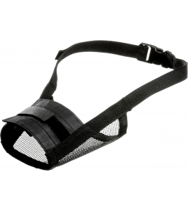 MUILBAND TEDDIE GAAS ZWART S NEK 33-49CM / NEUS 19-22CM