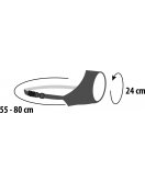 MUILBAND NED NYLON ZWART L NEK 60-89CM / NEUS 24CM