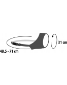 MUILBAND NED NYLON KORT SNUIT ZWART NEK 48,5-71CM / NEUS 31CM