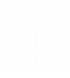 KWARTROND MDF FOLIE 16X16MM WIT 260CM