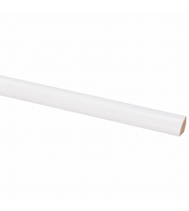KWARTROND MDF 13X13X2600MM WIT ZELFKLEV.