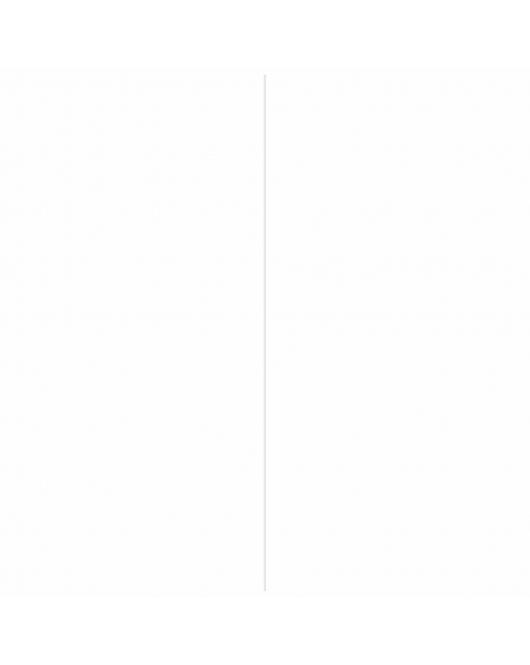 KOPLAT SCHUIN MDF FOLIE 12X37X2600MM WIT