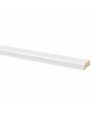 KOPLAT SCHUIN MDF FOLIE 12X37X2600MM WIT