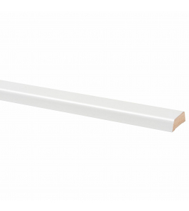 KOPLAT SCHUIN MDF FOLIE 12X37X2600MM WIT