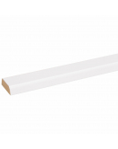 KOPLAT SCHUIN MDF FOLIE 12X37X2600MM WIT