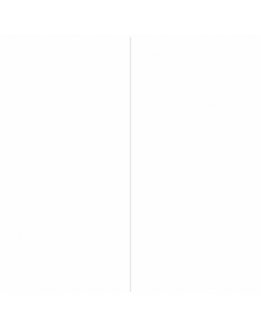 KOPLAT SCHUIN MDF FOLIE 12X45X2600MM WIT
