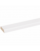 KOPLAT SCHUIN MDF FOLIE 12X45X2600MM WIT