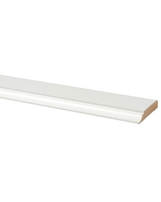 DEURLIJST MDF FOLIE 12X68MM WIT 260CM