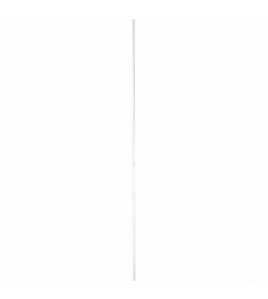 AFDEKPROFIEL KUNSTSTOF 2X30MM WIT 260CM