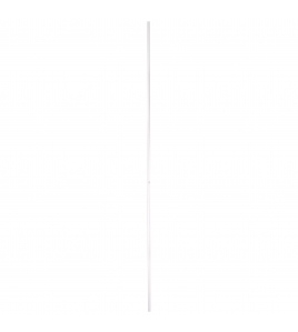 AFDEKPROFIEL KUNSTSTOF 2X30MM WIT 260CM