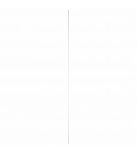 AFDEKPROFIEL KUNSTSTOF 2X20MM WIT 260CM