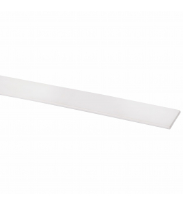 AFDEKPROFIEL KUNSTSTOF 2X20MM WIT 260CM